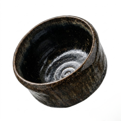 Han tsutsu-gata Raku ware kūre-yū Chawan _ Matcha Tea bowl