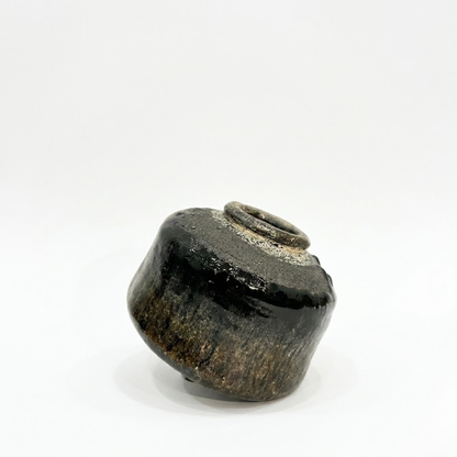 Han tsutsu-gata Raku ware kūre-yū Chawan _ Matcha Tea bowl