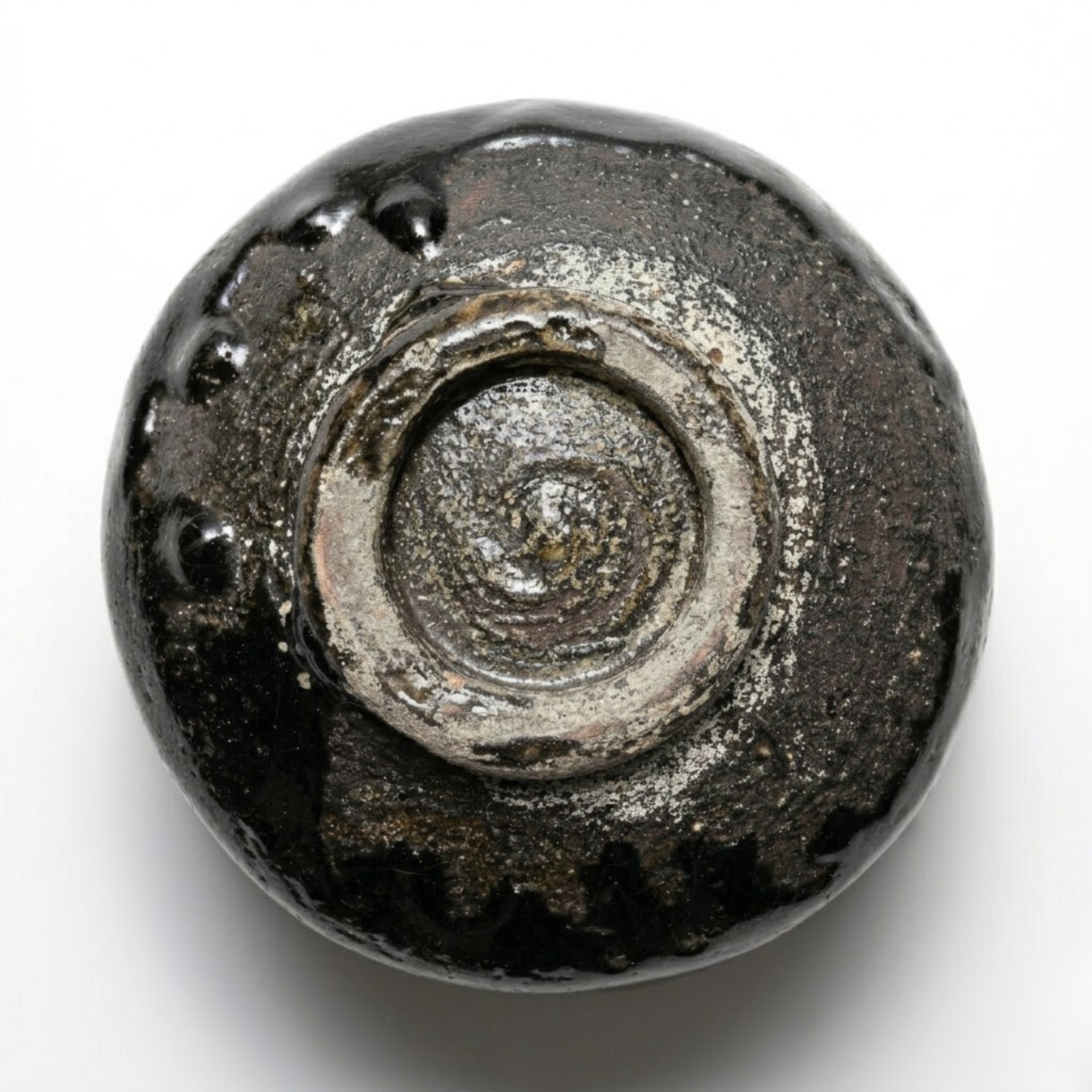 Han tsutsu-gata Raku ware kūre-yū Chawan _ Matcha Tea bowl