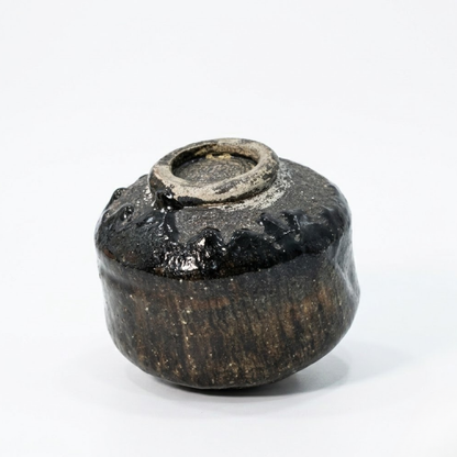 Han tsutsu-gata Raku ware kūre-yū Chawan _ Matcha Tea bowl
