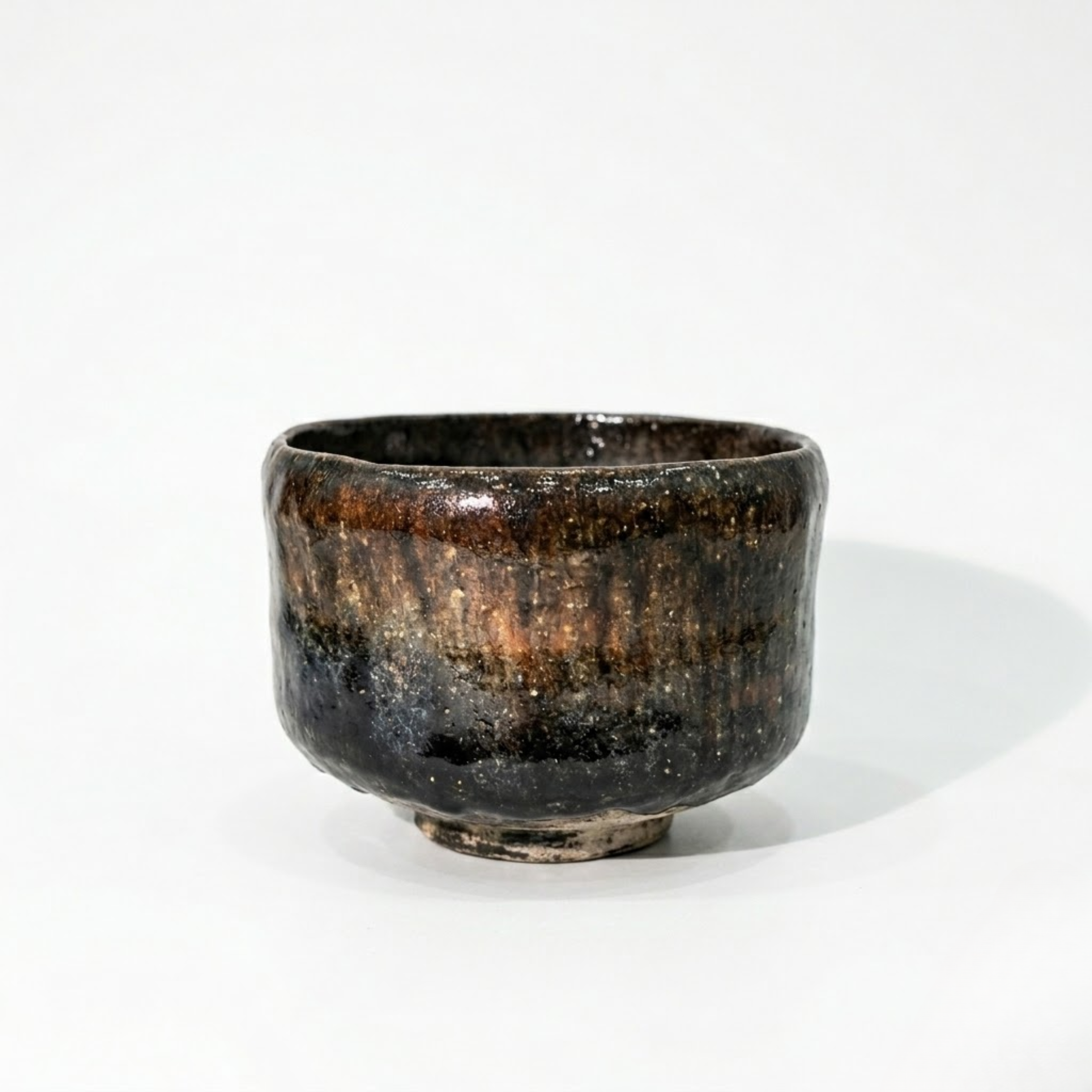 Han tsutsu-gata Raku ware kūre-yū Chawan _ Matcha Tea bowl